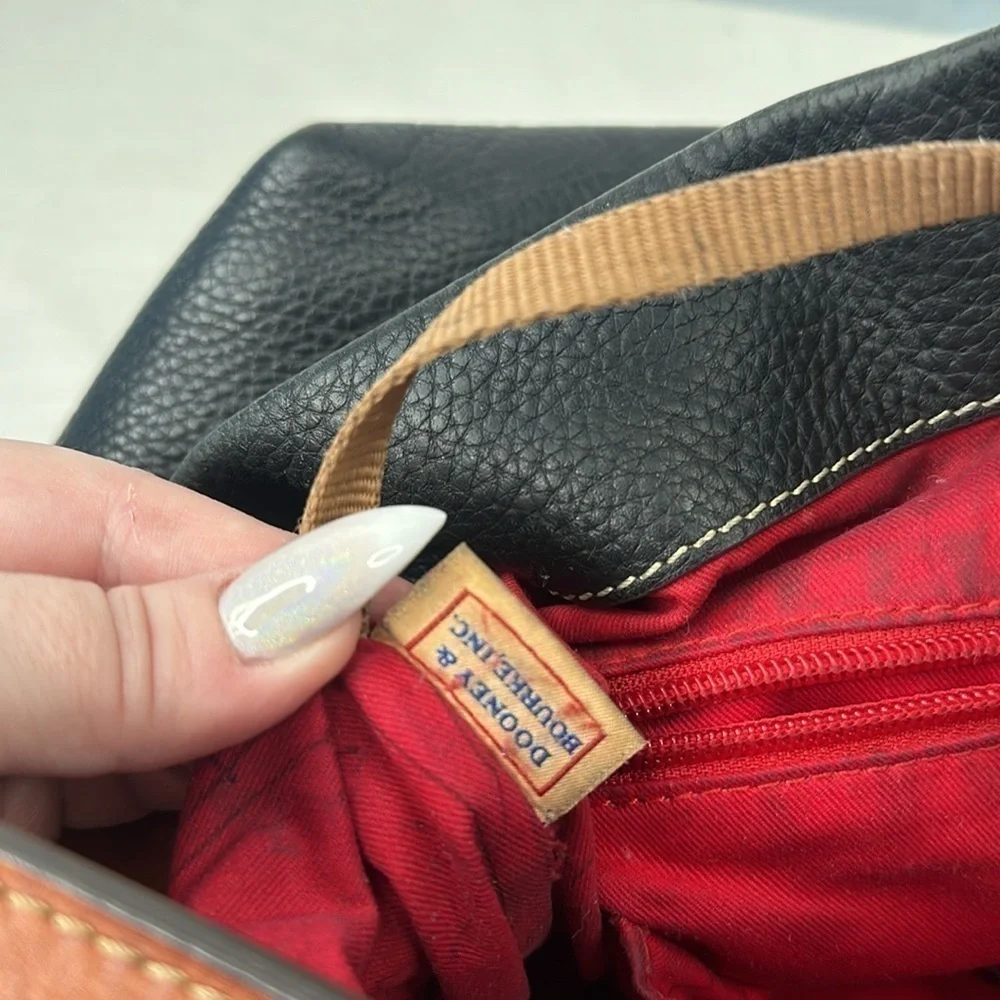 Dooney & Bourke Black Pebble Grain Shoulder Bag